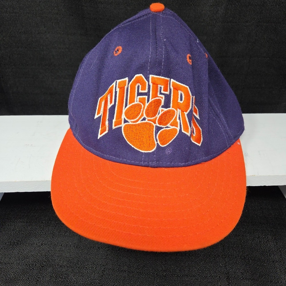 VTG Clemson Tigers Hat Cap Fitted 6 5/8 Pro Line Pro Model ACC USA Purple